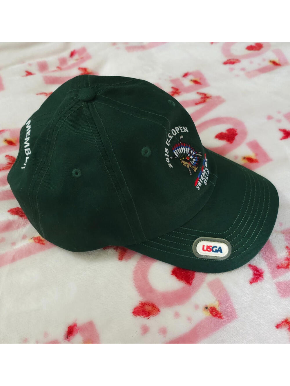 2018 US Open Shinnecock Hills Official USGA Member Golf Hat Green Strap Back - Picture 4 of 9